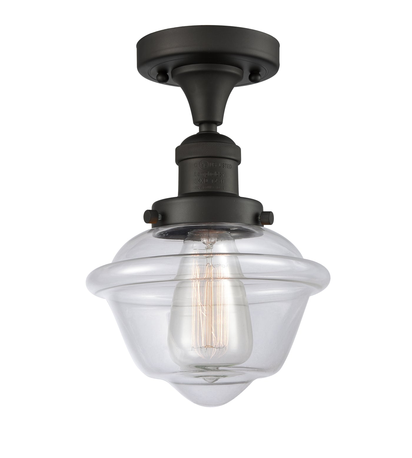Franklin Semi-Flush Mount Brushed Satin Nickel