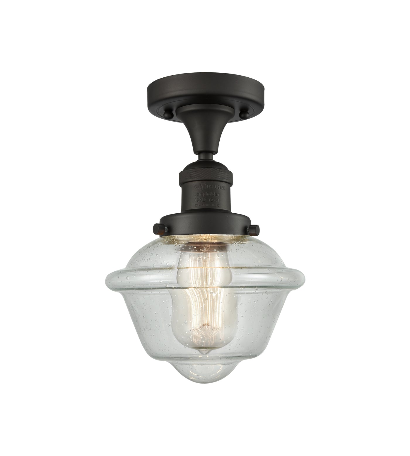 Franklin Semi-Flush Mount Brushed Satin Nickel