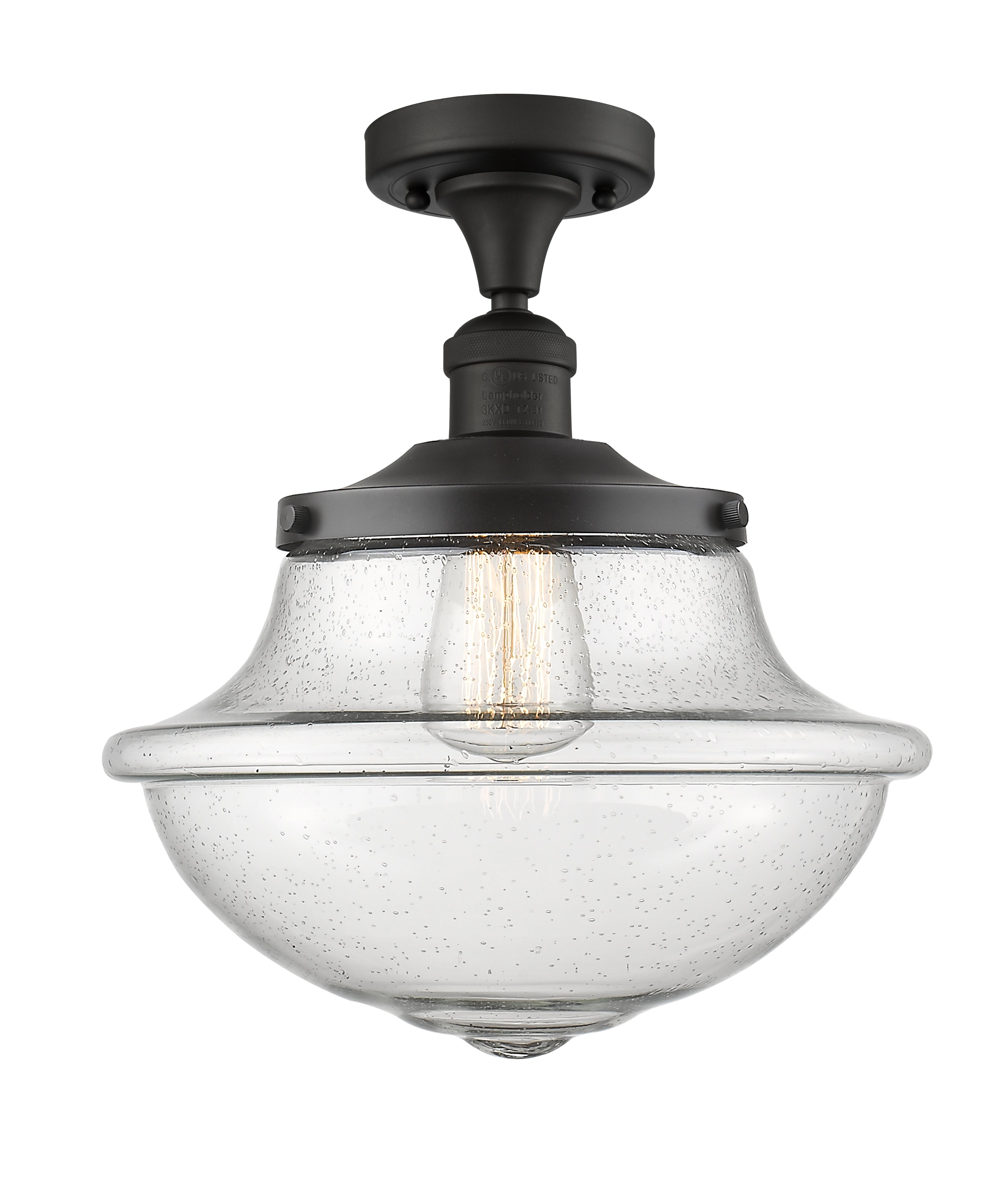 Franklin Semi-Flush Mount Brushed Satin Nickel