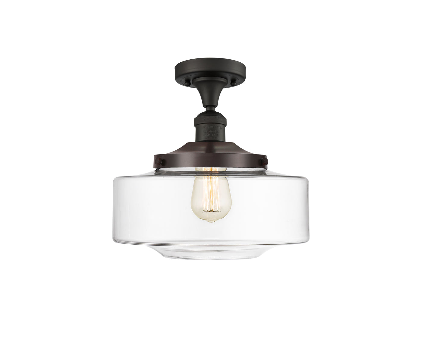 Franklin Semi-Flush Mount Brushed Satin Nickel