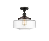 Franklin Semi-Flush Mount Brushed Satin Nickel