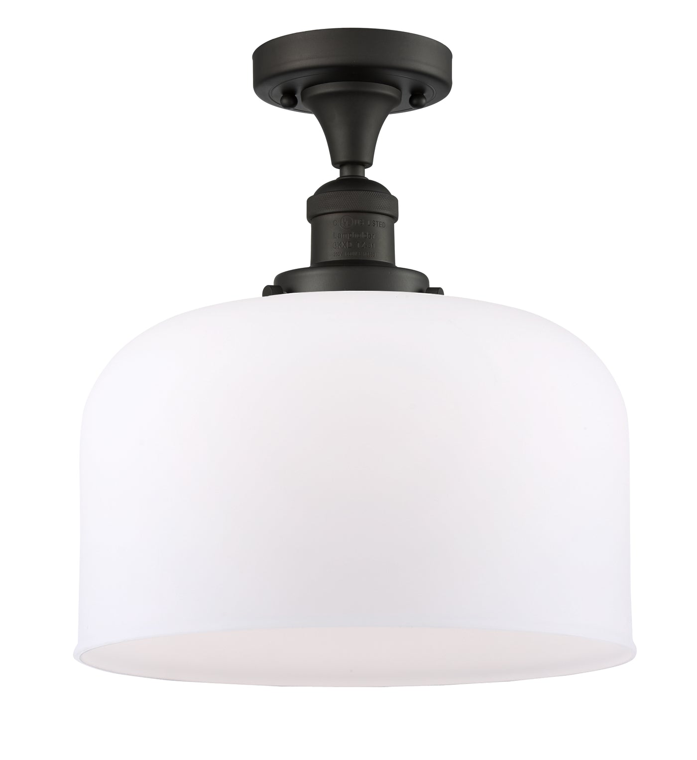 Franklin Semi-Flush Mount 12 Inch Nickel
