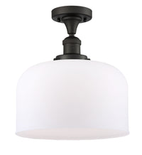 Franklin Semi-Flush Mount 12 Inch Nickel