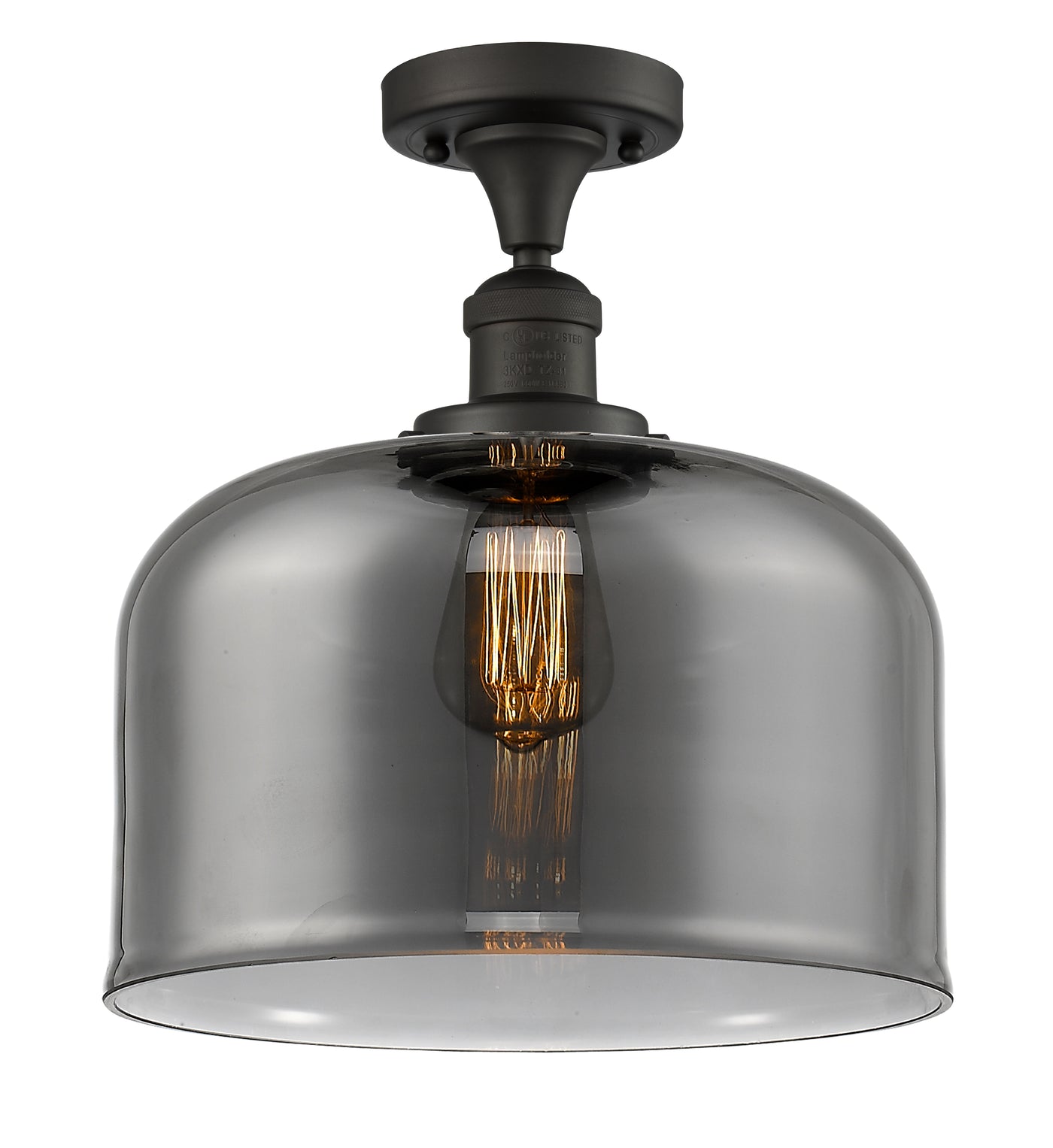 Franklin Semi-Flush Mount Brushed Satin Nickel