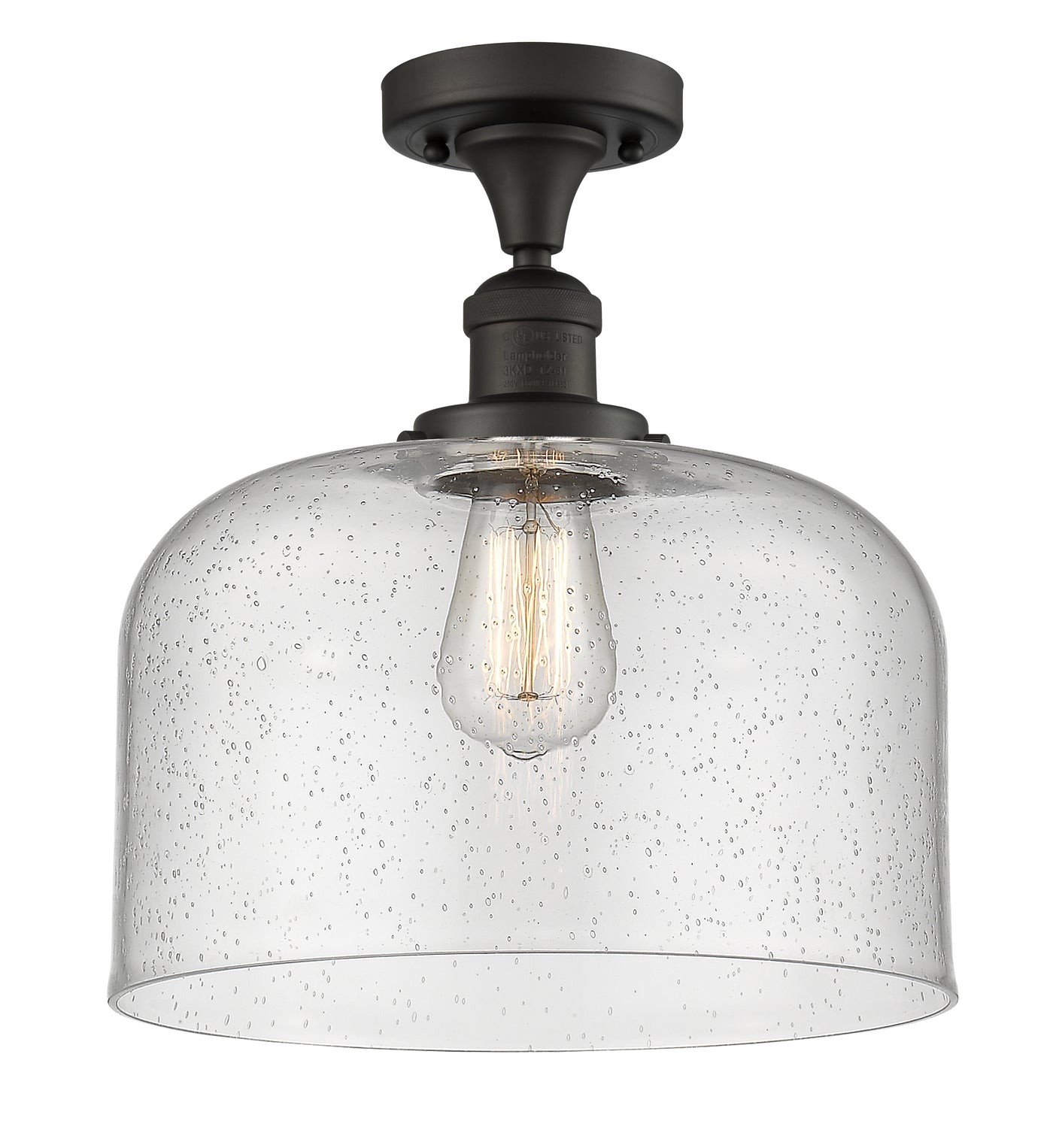 Franklin Semi-Flush Mount 12 Inch Nickel