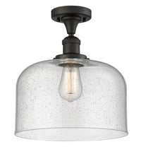 Franklin Semi-Flush Mount Brushed Satin Nickel