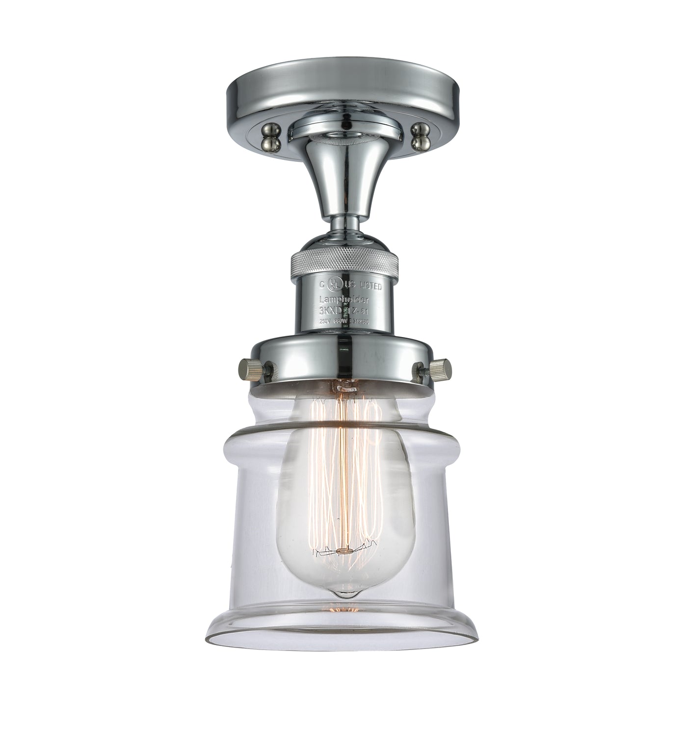 Franklin Semi-Flush Mount Brushed Nickel