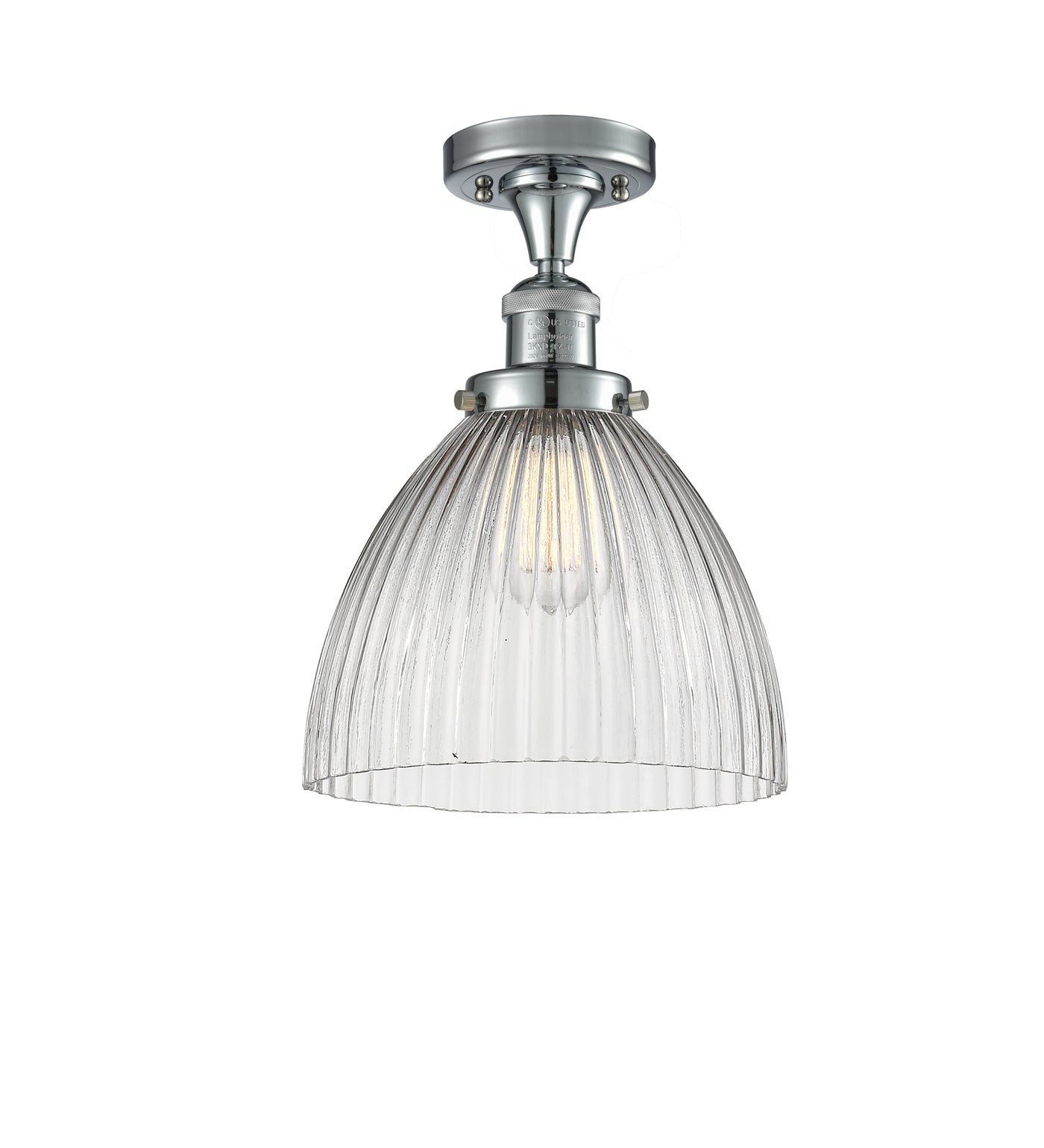 Franklin Semi-Flush Mount Satin Nickel