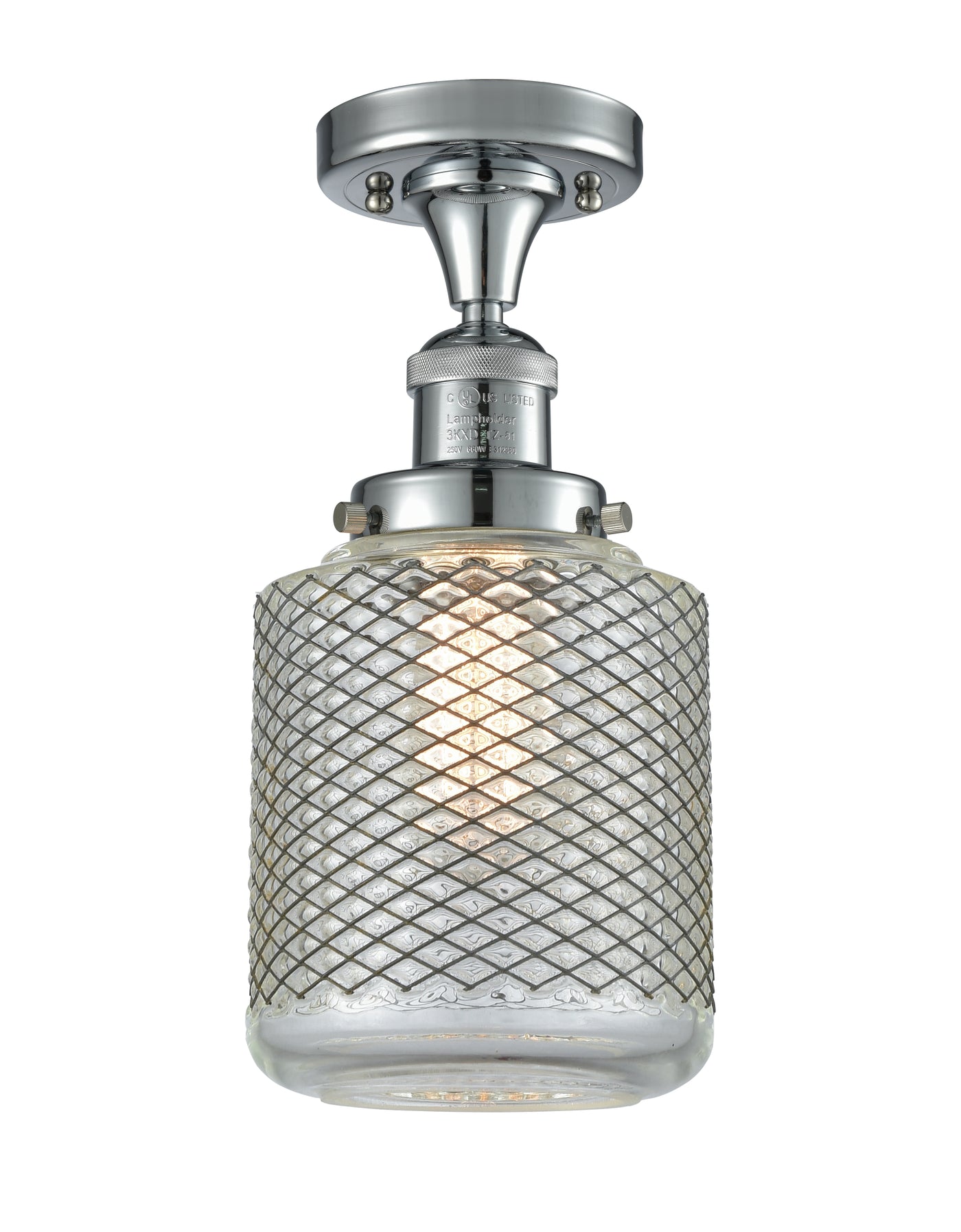 Franklin Semi-Flush Mount Brushed Nickel