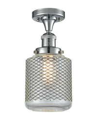Franklin Semi-Flush Mount Brushed Nickel