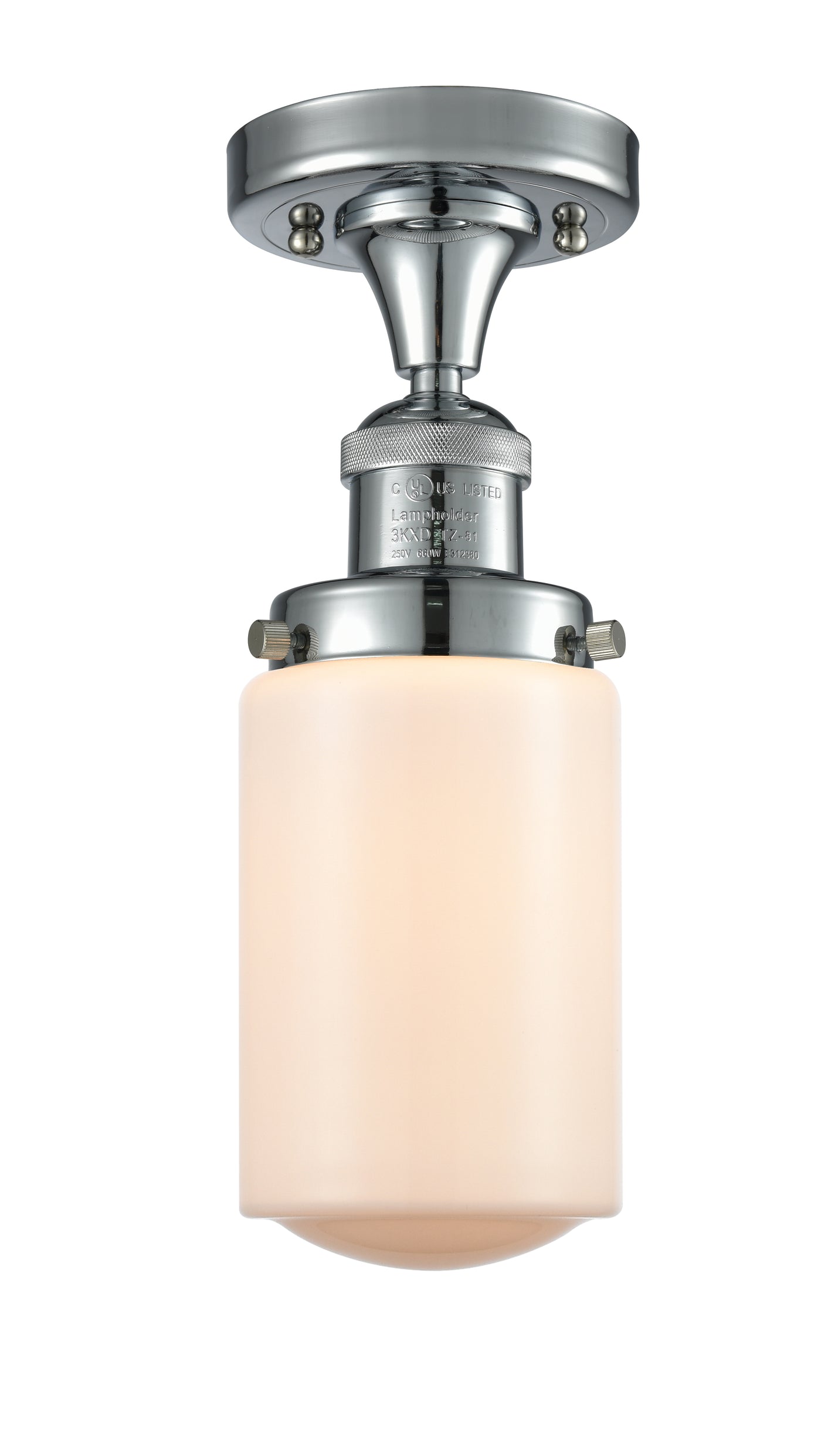 Franklin Semi-Flush Mount Brushed Nickel