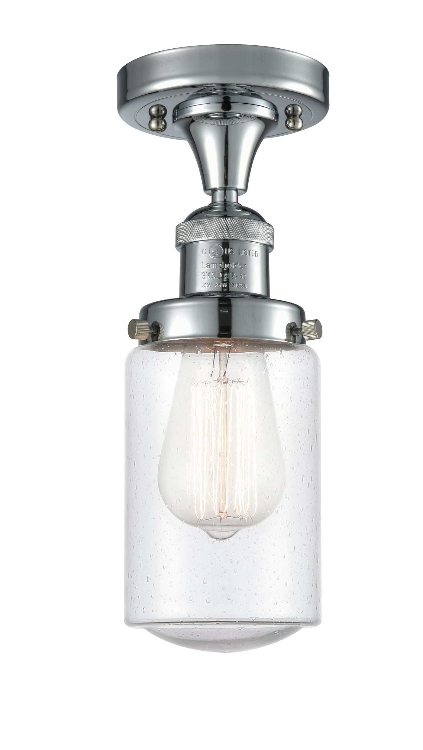 Franklin Semi-Flush Mount Brushed Nickel