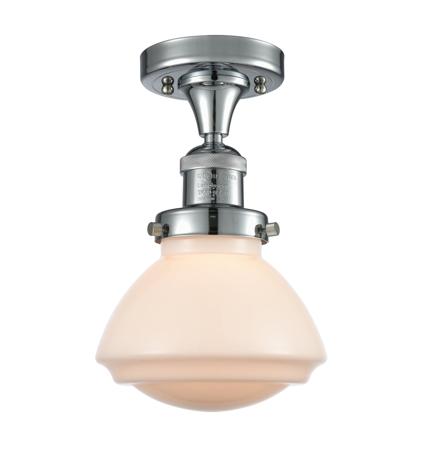 Franklin Semi-Flush Mount Brushed Nickel