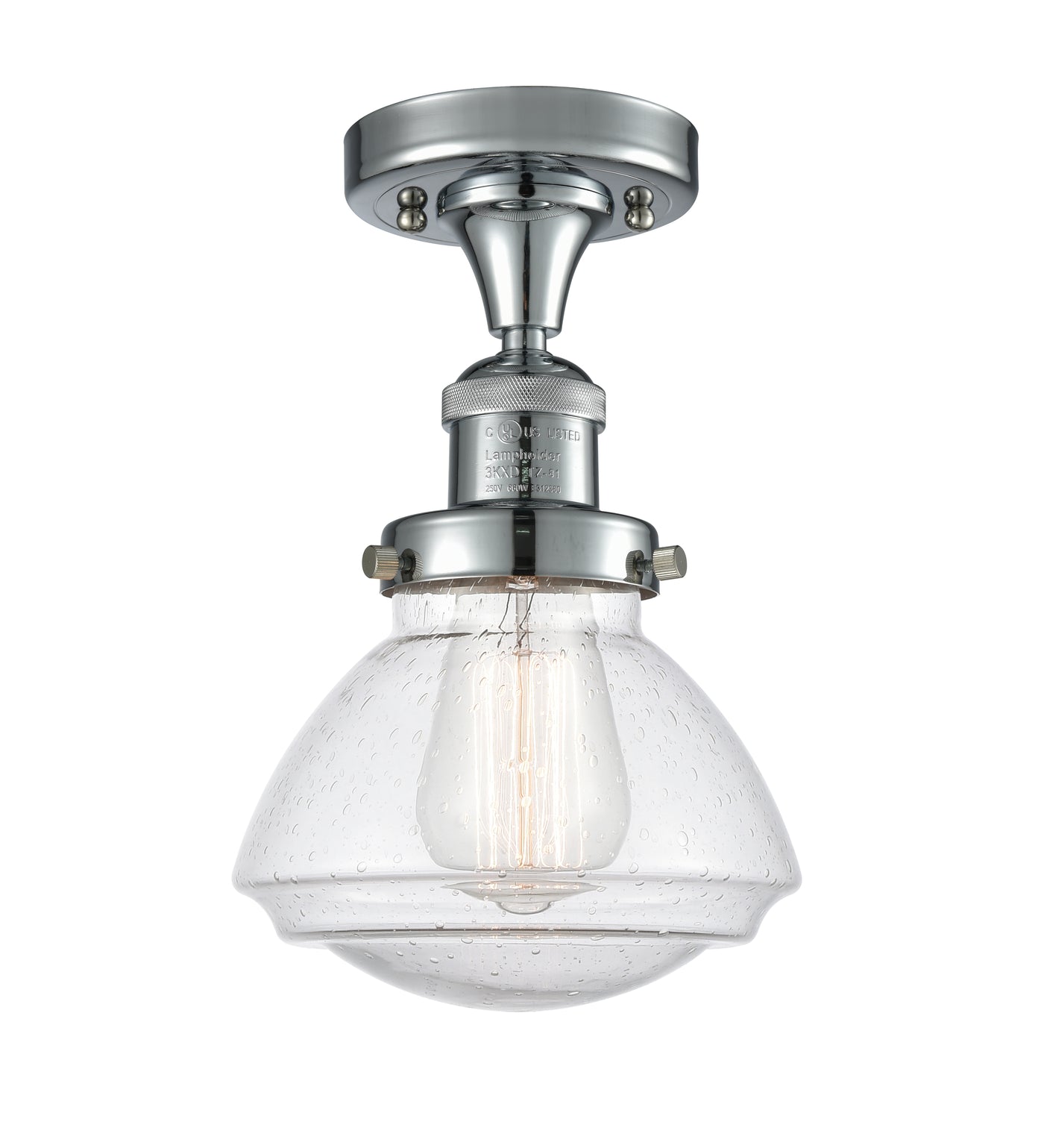 Franklin Semi-Flush Mount Brushed Nickel