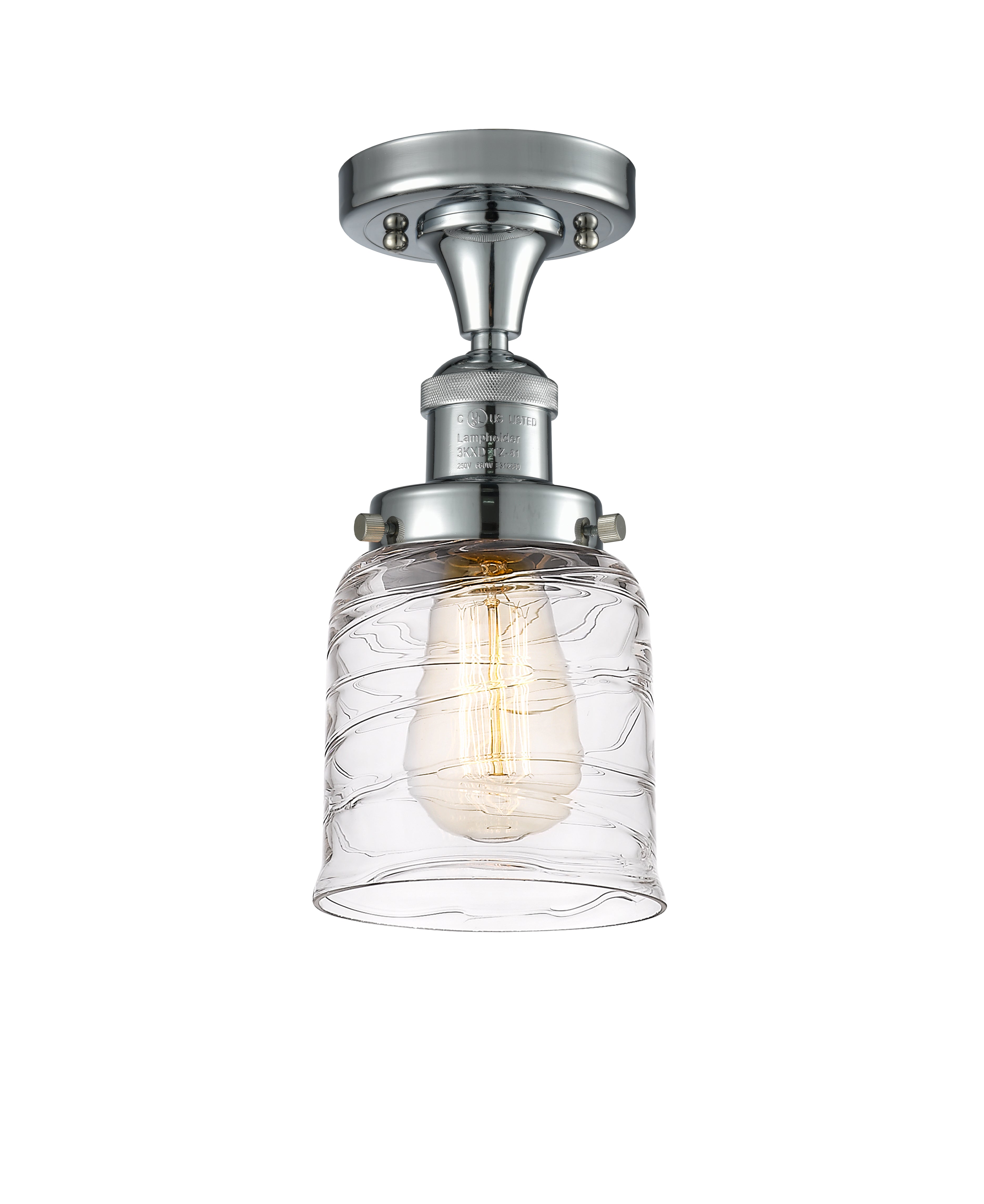 Franklin Semi-Flush Mount Brushed Satin Nickel