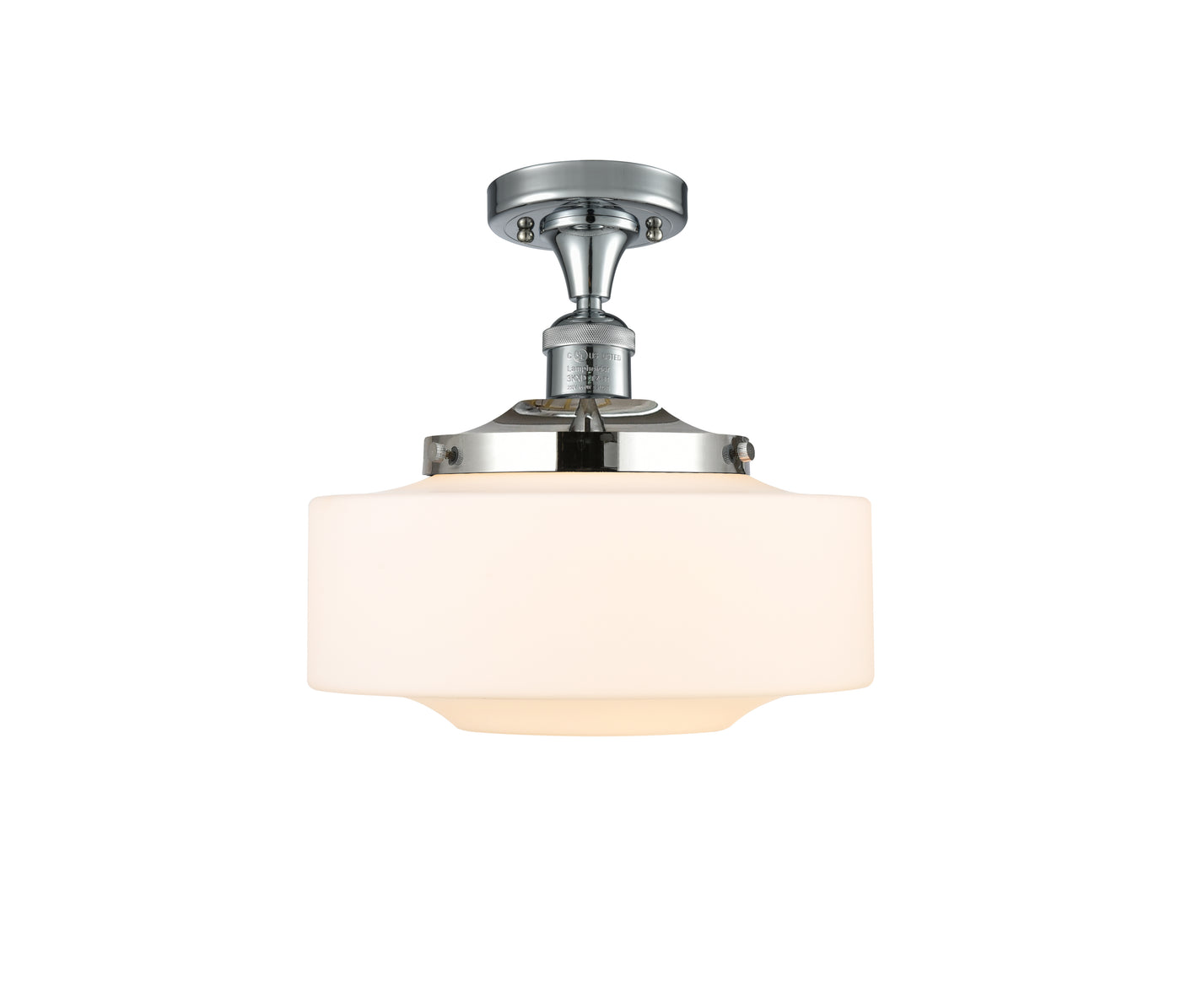 Franklin Semi-Flush Mount Brushed Satin Nickel