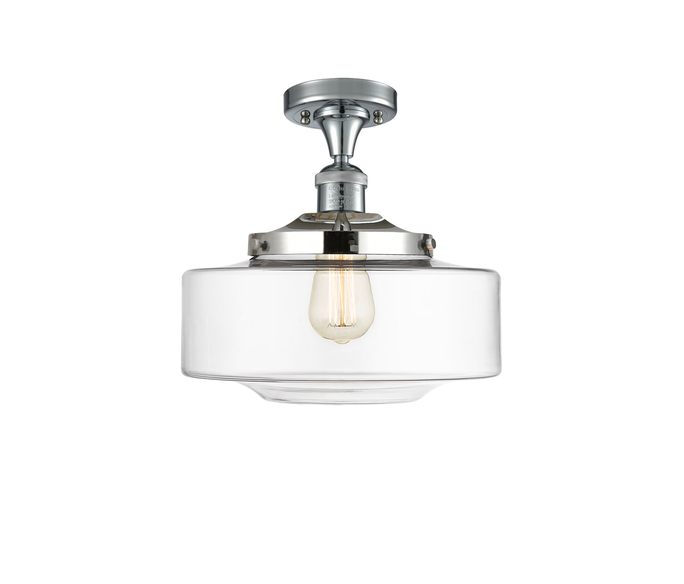 Franklin Semi-Flush Mount Brushed Satin Nickel