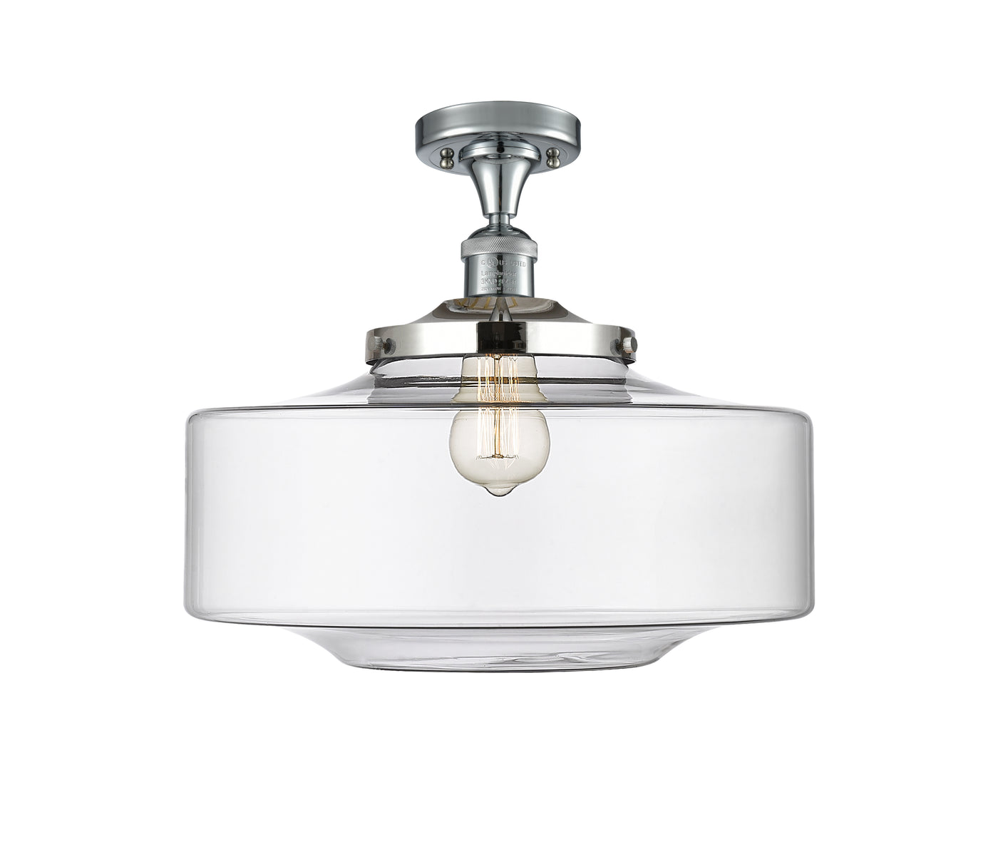 Franklin Semi-Flush Mount Brushed Satin Nickel
