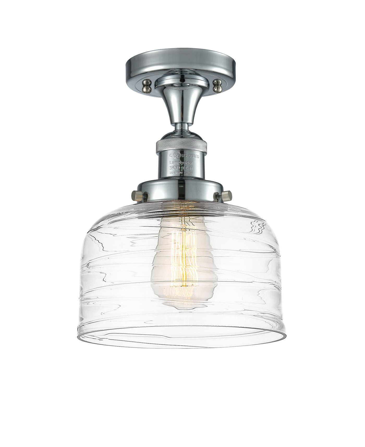 Franklin Semi-Flush Mount Brushed Nickel