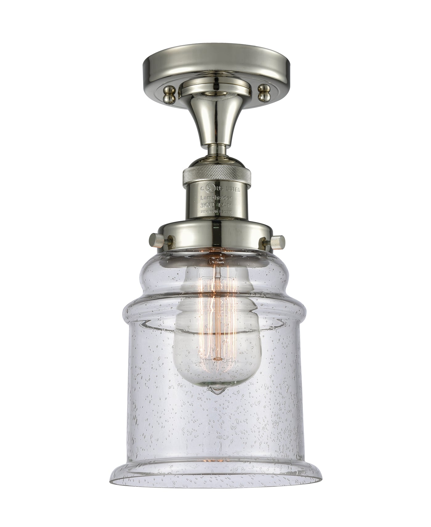 Franklin Semi-Flush Mount Brushed Satin Nickel