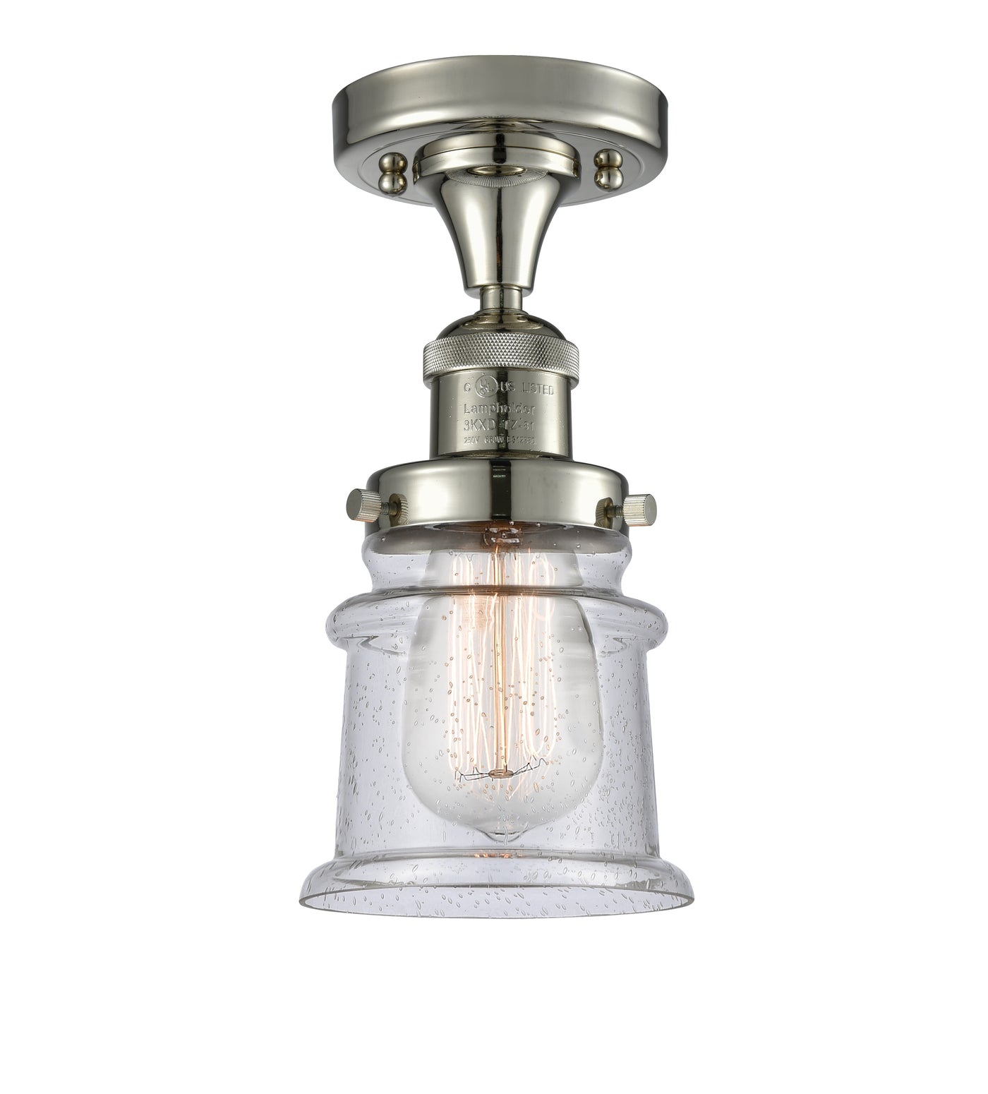 Franklin Semi-Flush Mount Brushed Nickel