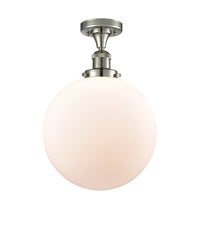 Franklin Semi-Flush Mount Brushed Satin Nickel