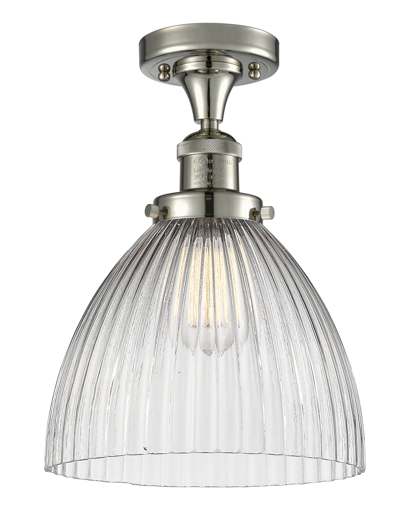 Franklin Semi-Flush Mount Satin Nickel