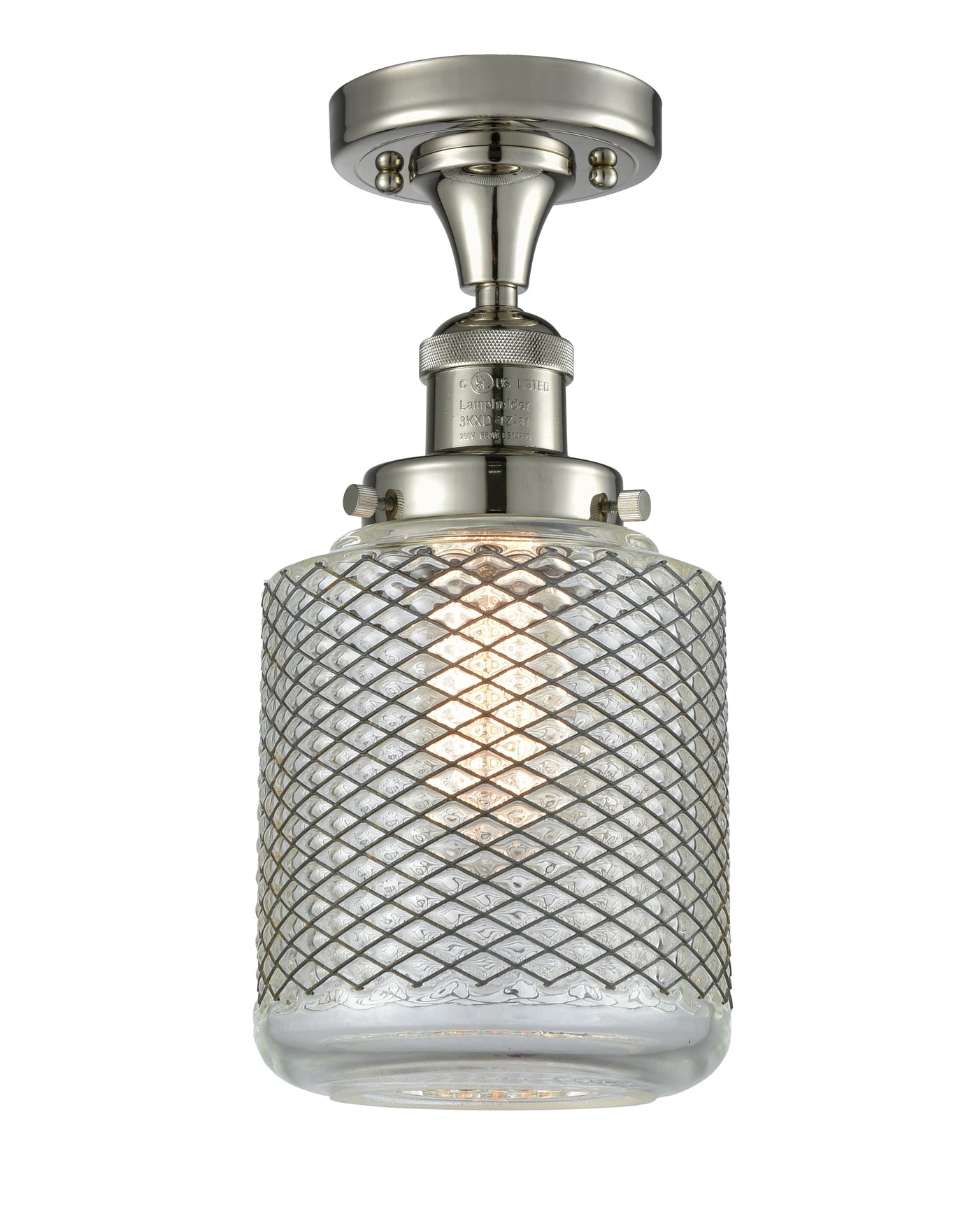 Franklin Semi-Flush Mount Brushed Nickel