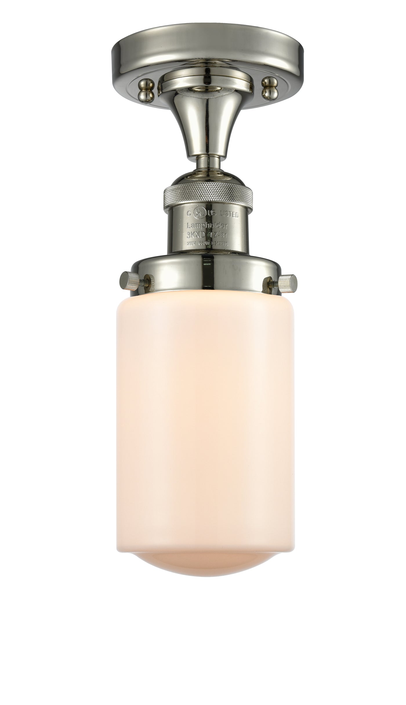 Franklin Semi-Flush Mount Brushed Nickel