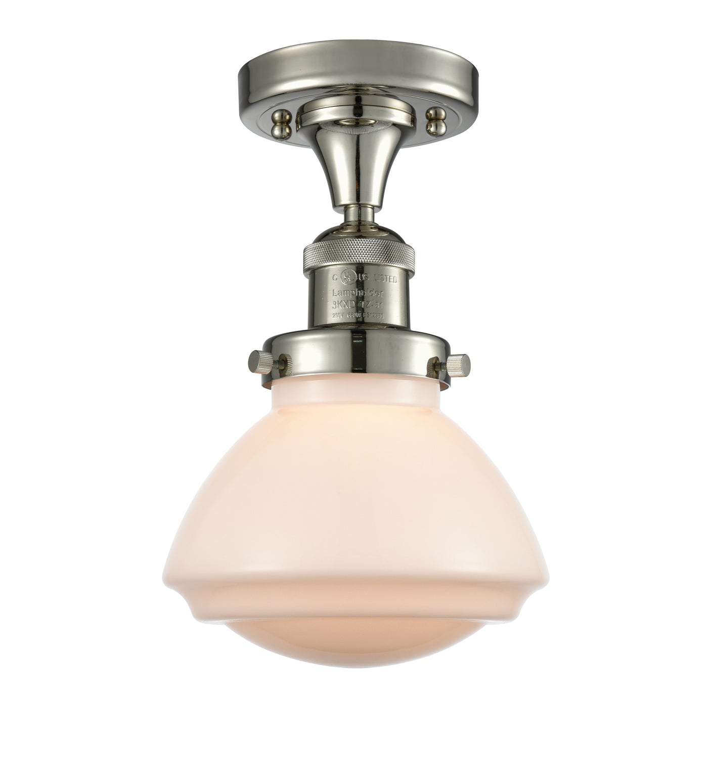 Franklin Semi-Flush Mount Brushed Nickel