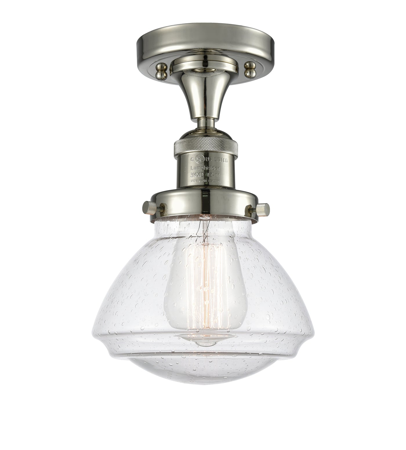 Franklin Semi-Flush Mount Brushed Nickel
