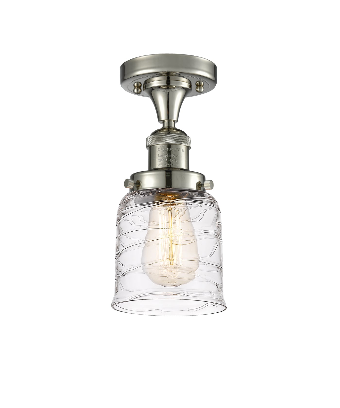 Franklin Semi-Flush Mount Brushed Satin Nickel