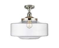 Franklin Semi-Flush Mount Brushed Satin Nickel