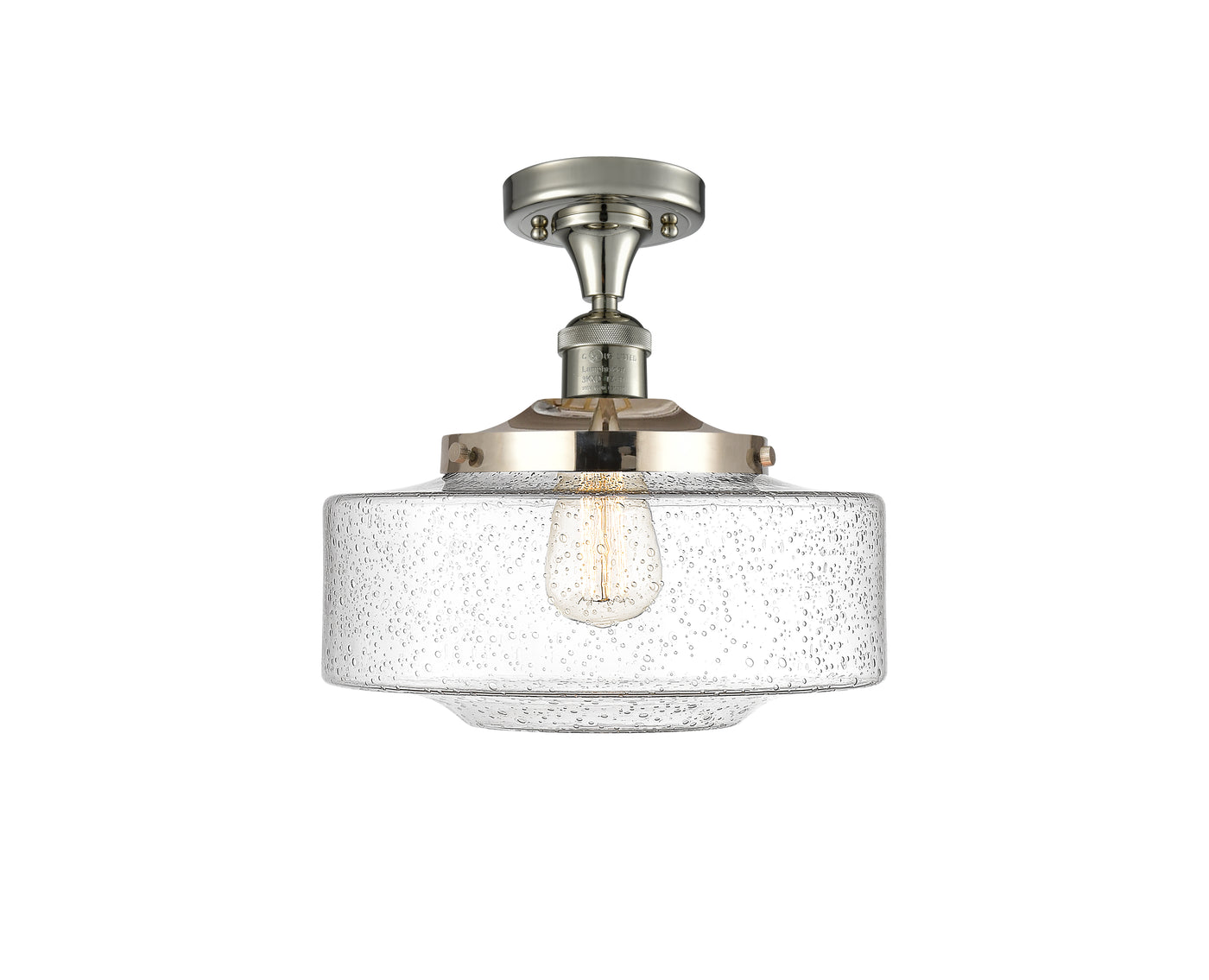 Franklin Semi-Flush Mount Brushed Satin Nickel