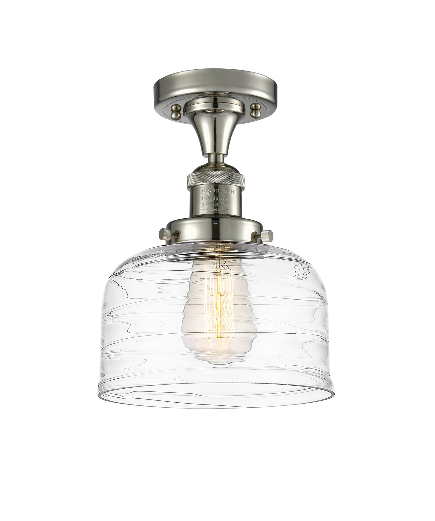 Franklin Semi-Flush Mount Brushed Nickel