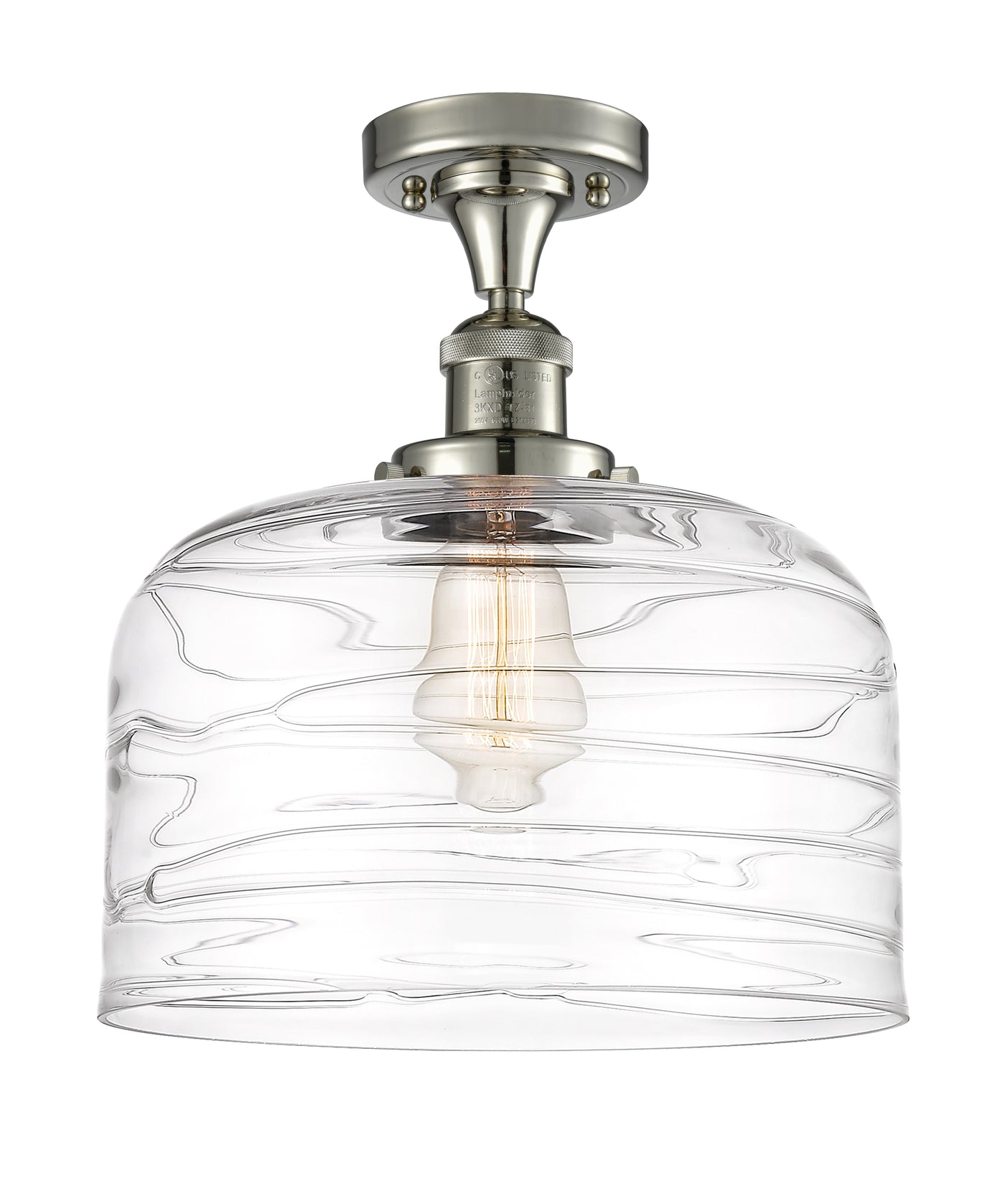 Franklin Semi-Flush Mount Brushed Satin Nickel