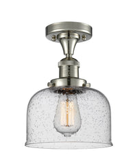 Franklin Semi-Flush Mount Brushed Nickel Brass
