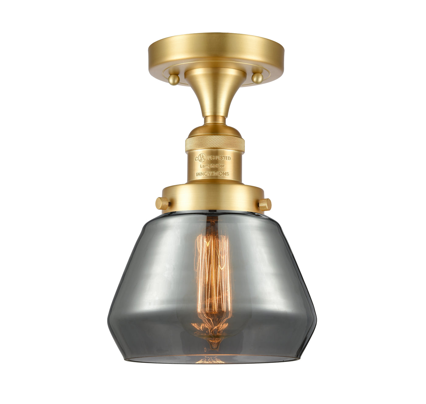 Franklin Semi-Flush Mount Brushed Satin Nickel