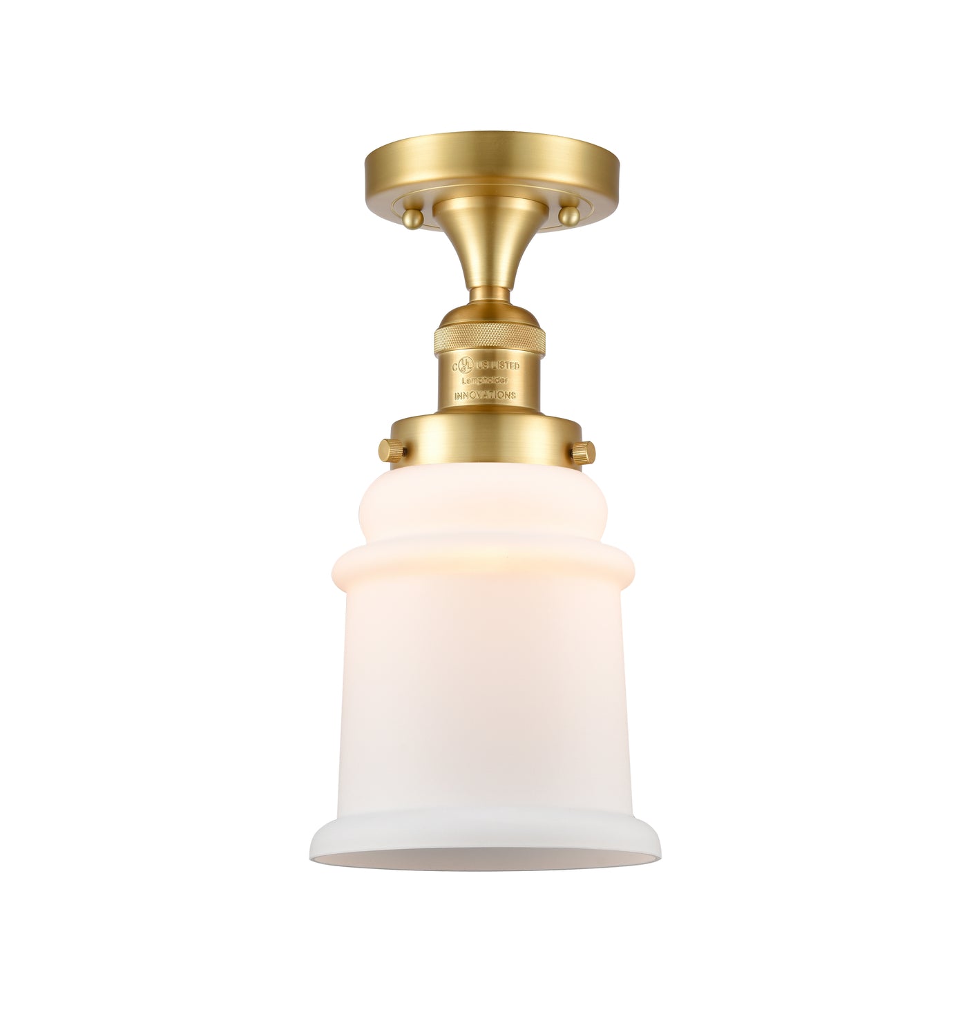 Franklin Semi-Flush Mount Brushed Satin Nickel