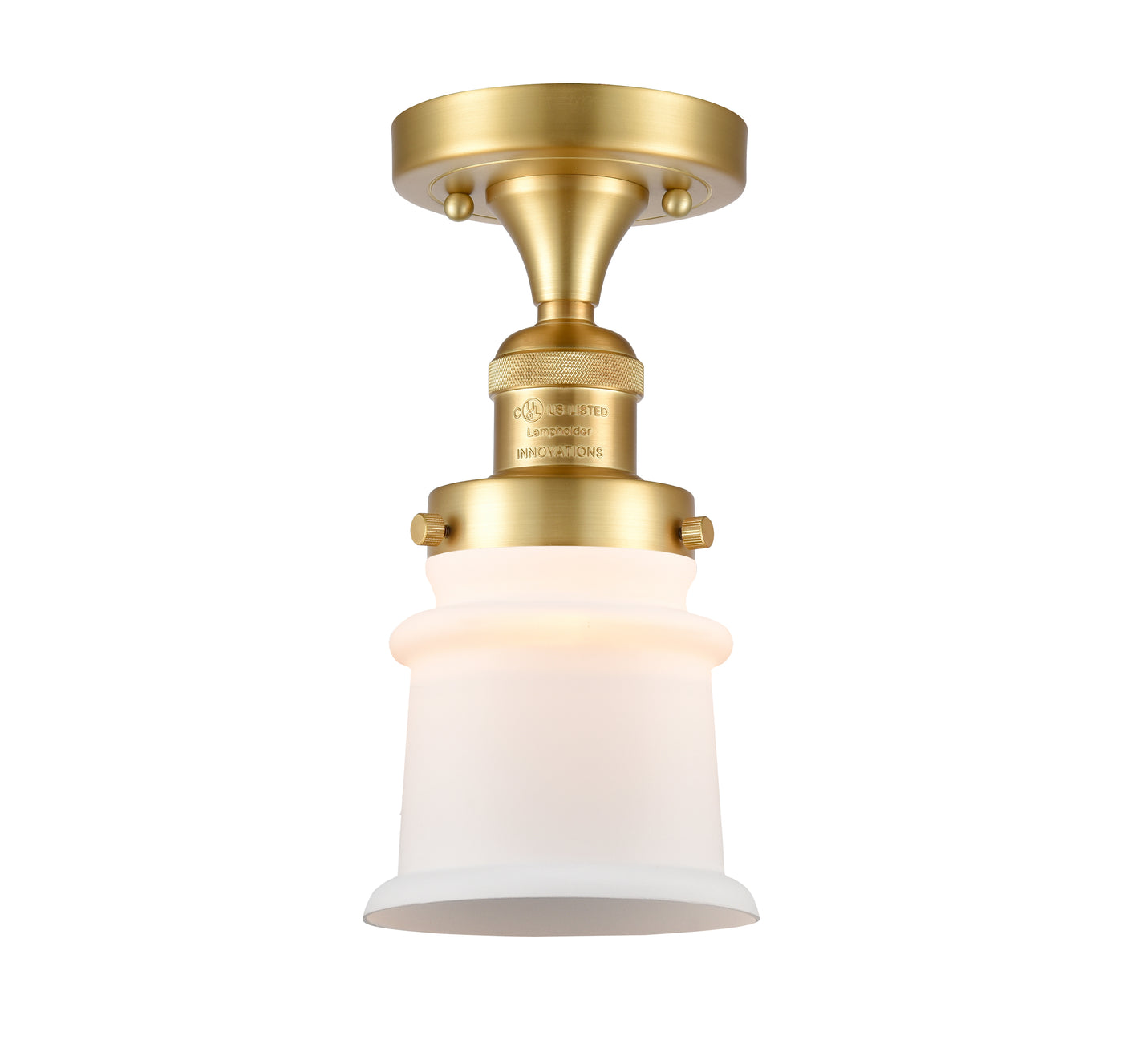 Franklin Semi-Flush Mount Brushed Nickel