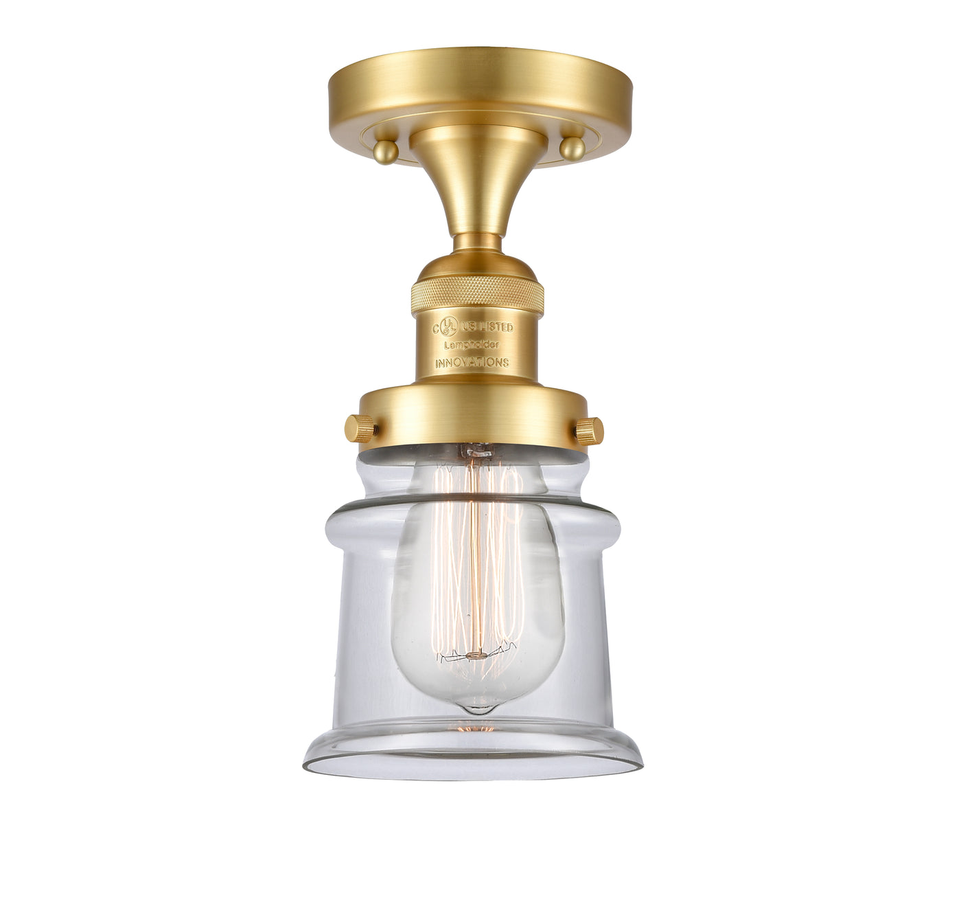 Franklin Semi-Flush Mount Brushed Nickel