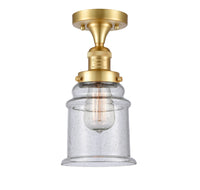 Franklin Semi-Flush Mount Brushed Satin Nickel
