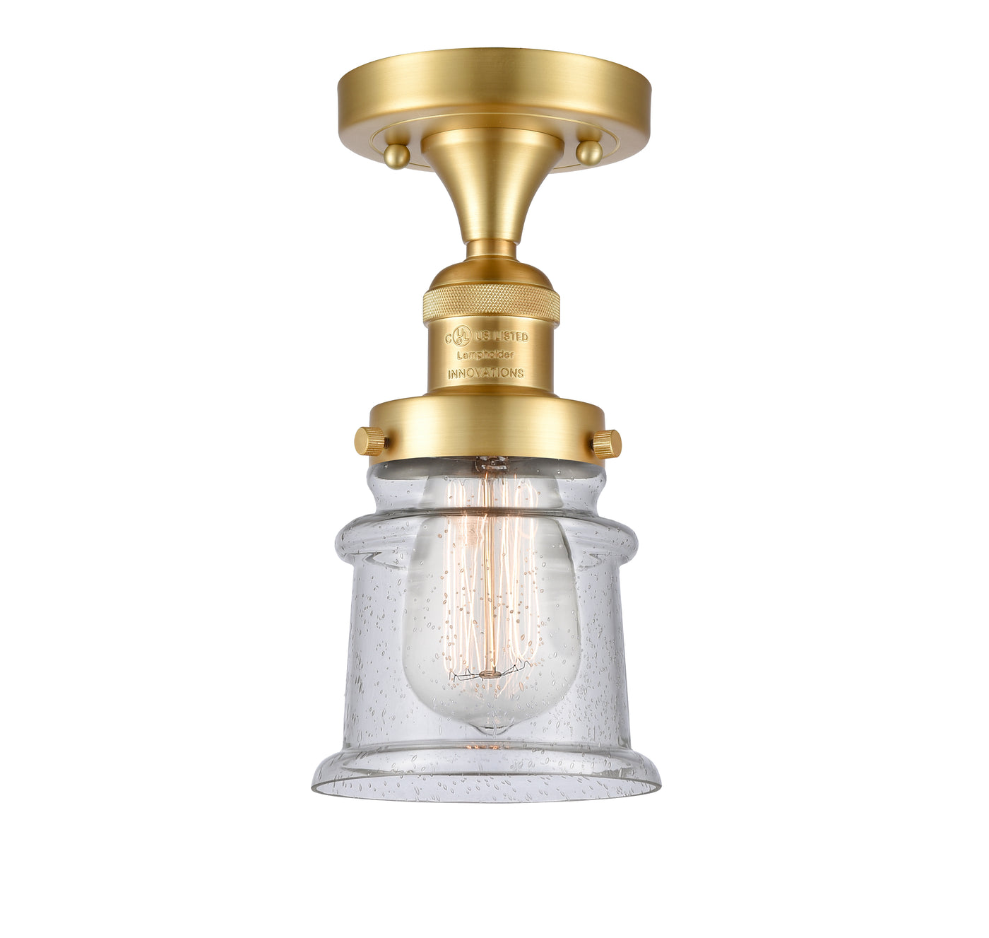 Franklin Semi-Flush Mount Brushed Nickel
