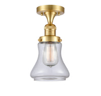 Franklin Semi-Flush Mount Cast Brass Nickel