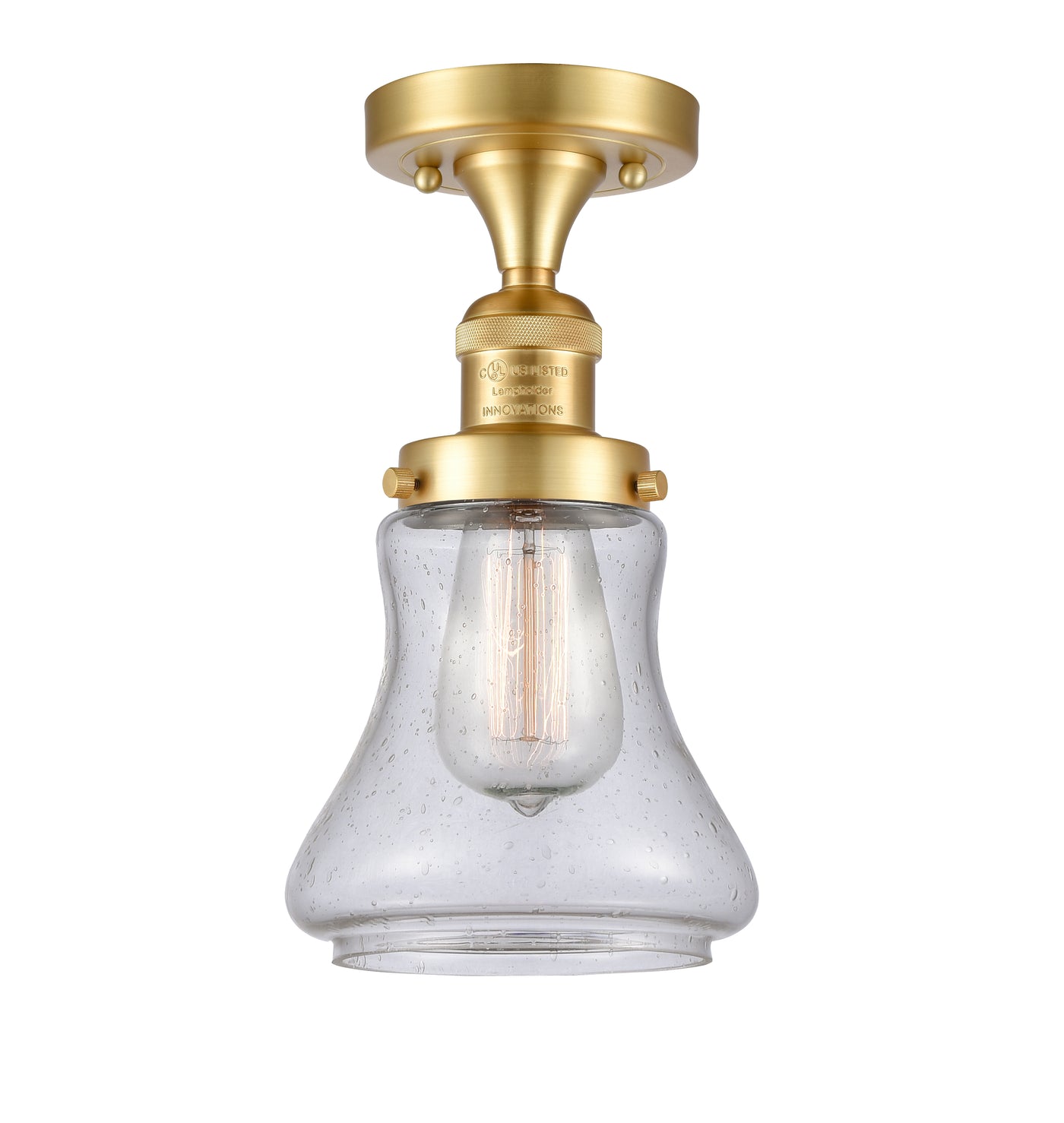 Franklin Semi-Flush Mount Brushed Satin Nickel