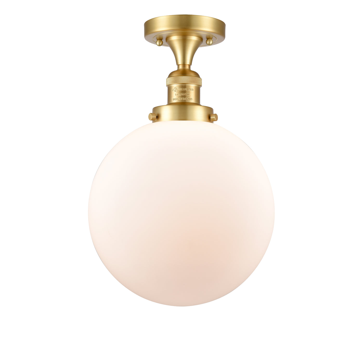 Franklin Semi-Flush Mount Brushed Nickel Steel