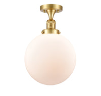 Franklin Semi-Flush Mount Brushed Nickel Steel