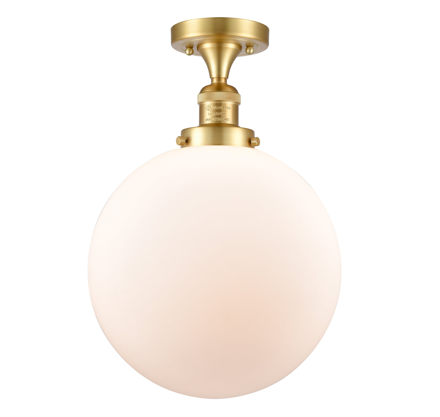 Franklin Semi-Flush Mount Brushed Satin Nickel