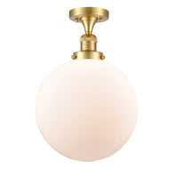 Franklin Semi-Flush Mount Brushed Satin Nickel