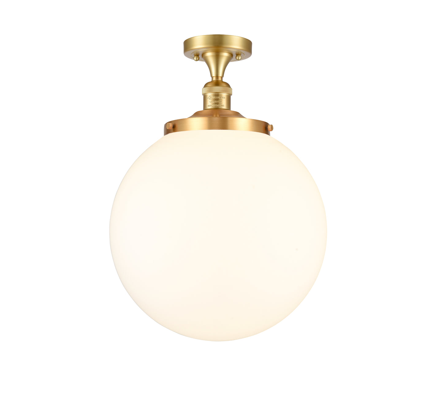 Franklin Semi-Flush Mount Brushed Satin Nickel